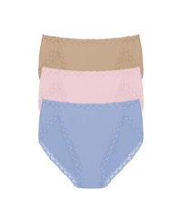 Natori Women's Bliss Supima Cotton French Cut Briefs 3-Pack