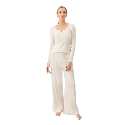 Pact Women's Dream Rib Wide Leg Lounge Pant