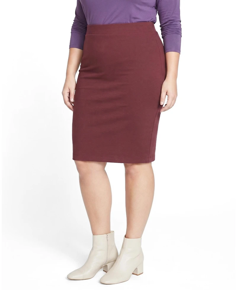 Universal Standard Women's Plus Danube Jersey Skirt