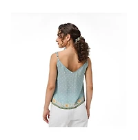 Reistor Women's Bow Bemberg Tie Cami Top