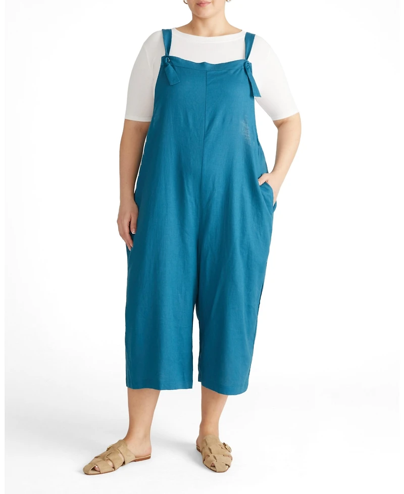 Universal Standard Plus Kora Linen Overalls