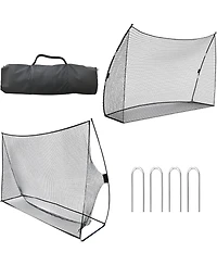 Xo 10 Ft Golf Hitting Net, Portable Golf Practice Net with Carry Bag and Stakes, Backyard Driving Training Equipment