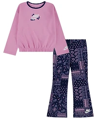 Nike Girls' 4-6X Retro Remix Top and Leggings, 2-Piece Set