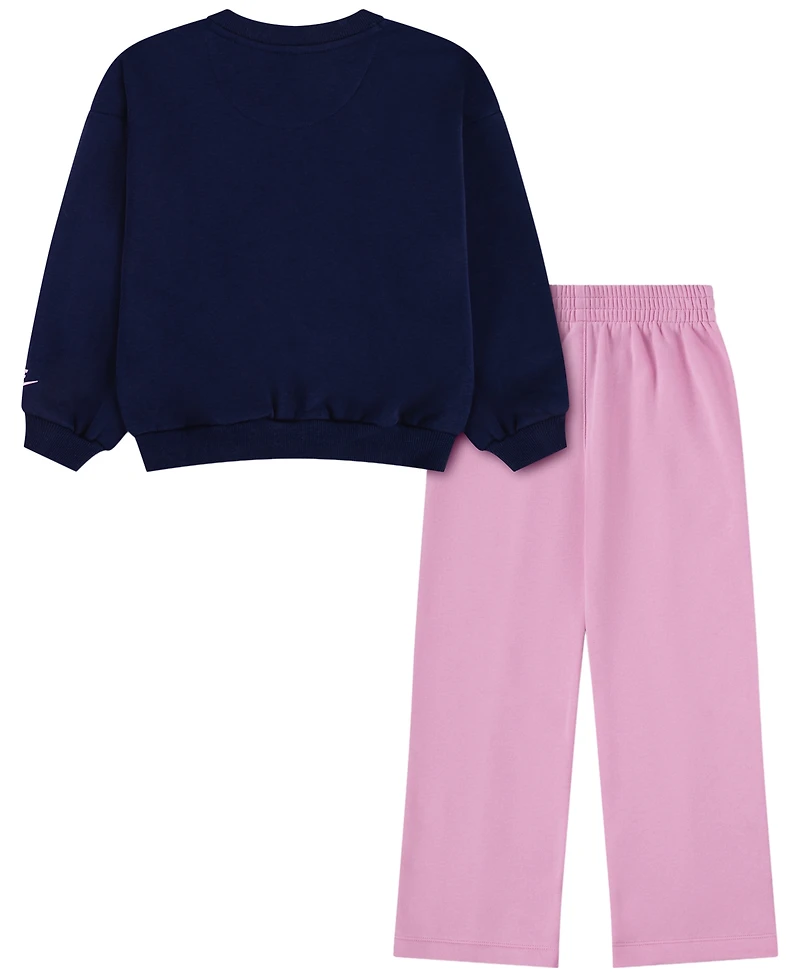 Nike Girls' 4-6X Retro Remix Top and Pants, 2-Piece Set