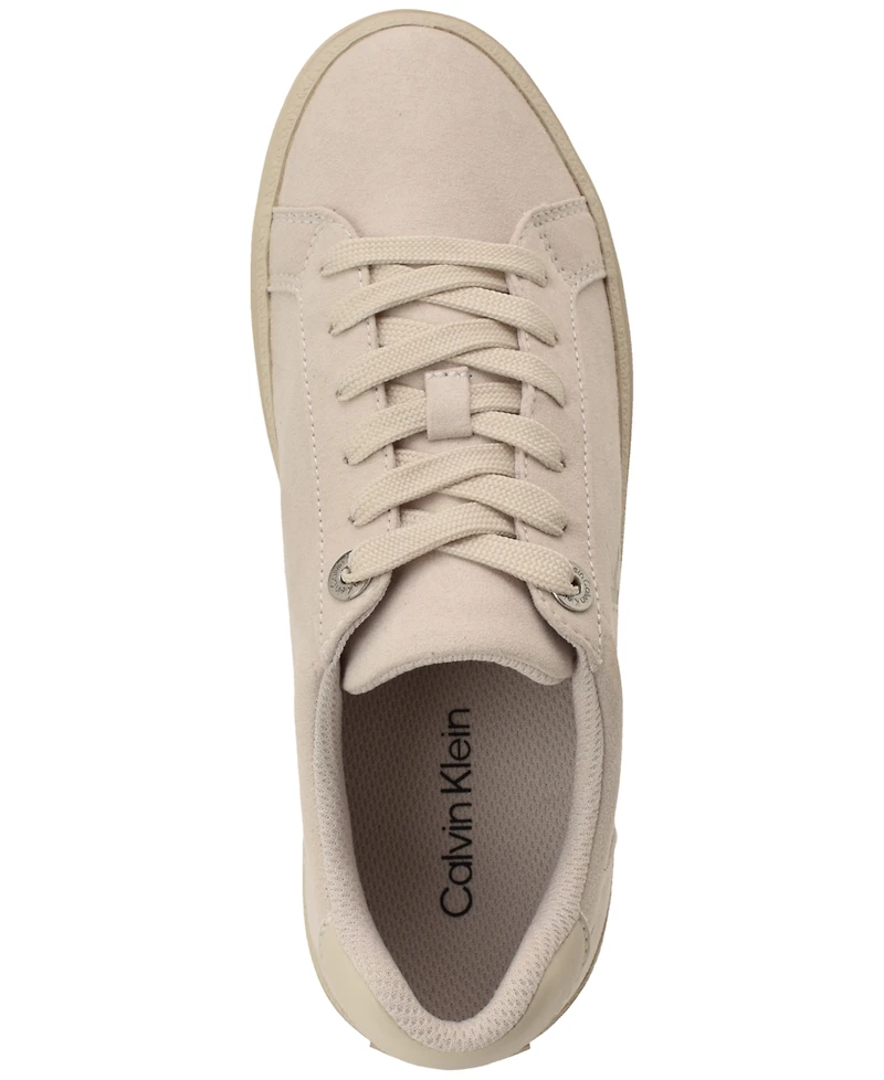 Calvin Klein Women's Cazini Low Top Court Lace-Up Sneakers