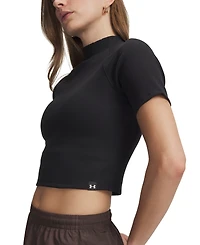 Under Armour Women's Rival Rib Mock Neck T-Shirt