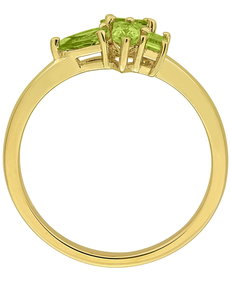 Macy's Peridot (3/4 ct. t.w.) Ring in 18k Gold-Flash-Plated Sterling Silver