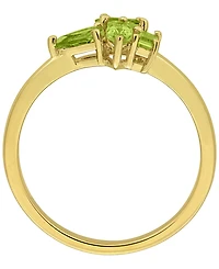 Macy's Peridot (3/4 ct. t.w.) Ring in 18k Gold-Flash-Plated Sterling Silver