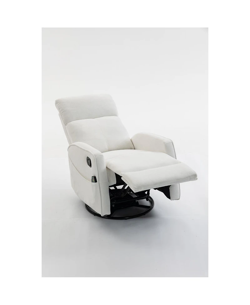 Streamdale Furniture Short plush manual button armchair sofa