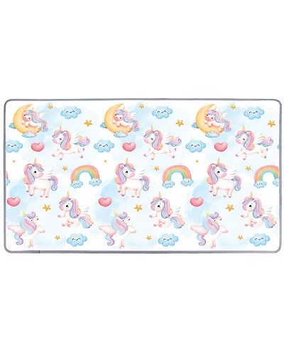 Slickblue Roll Up Foam Activity Play Mat for Toddlers Indoor Floor Use