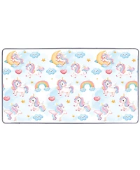 Slickblue Roll Up Foam Activity Play Mat for Toddlers Indoor Floor Use