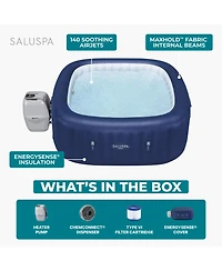 SaluSpa Hawaii Energy-Smart AirJet 4-6 Person Inflatable Hot Tub w/ App-Control