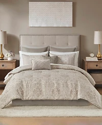 Madison Park Emilia Jacquard 12-Pc. Comforter Set
