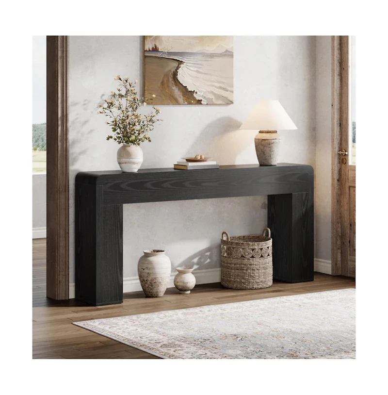 Slickblue Modern Wooden Console Table for Foyer, Entryway and Behind Sofa Use