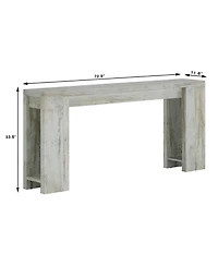Slickblue Modern 70.9 Inch Wood Sofa Table for Entryway Use