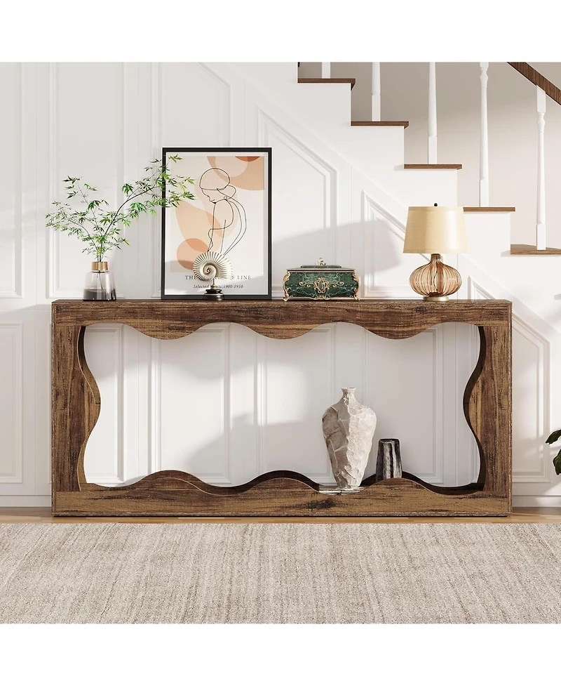 Slickblue63 Inch Farmhouse Console Table for Entryway and Behind Sofa