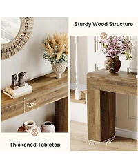 Slickblue Modern Wooden Console Table for Foyer, Entryway and Behind Sofa Use
