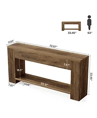 Slickblue Farmhouse Hallway Console Table with Sturdy Legs for Living Room