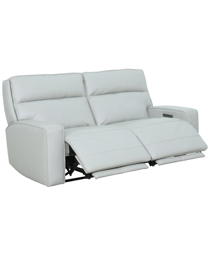 Zackary 2-Piece Leather Sofa with 2 Power Motion, Macy's Exclusive