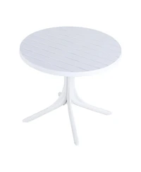 Streamdale Furniture 4-Pack Modern Striped Chairs and 36" Round Table Set - Indoor/Outdoor