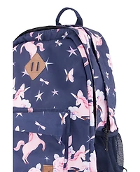 Deux par Deux Little Girl Unicorn Practical Multi Compartment Backpack