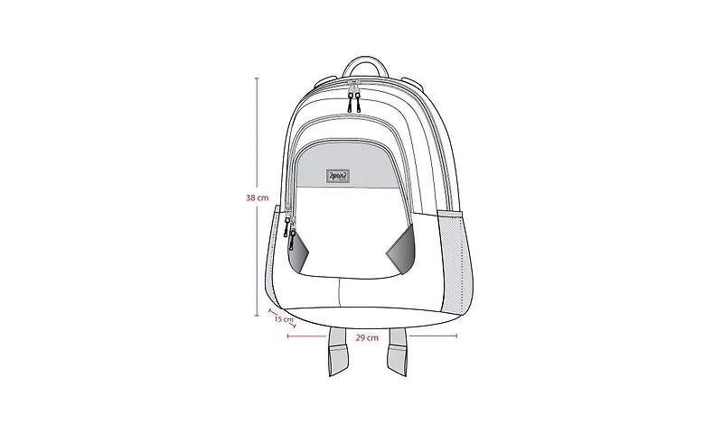 Deux par Deux Little Girl Flowers Compact Functional Backpack