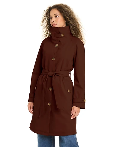 Kate Spade New York Women's Funnel Neck Trench Coat