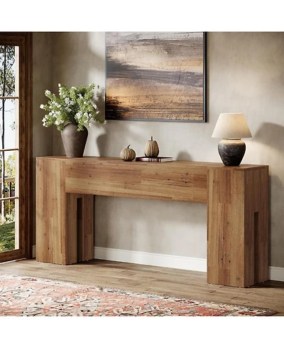 Tribesigns 71-Inch Long Console Table for Entryway, Farmhouse Sofa Console Behind Couch, Entry Table