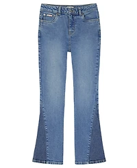 Calvin Klein Girls' 7-16 2-Tone Flared Denim Jeans