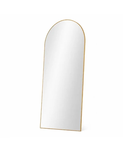 Phying Home Decor Arched Floor Mirror Full Body Standing Mirror Large Vanity Wall Mirror Stylish Decorative Full Length Mirror for Bedroom Living Room