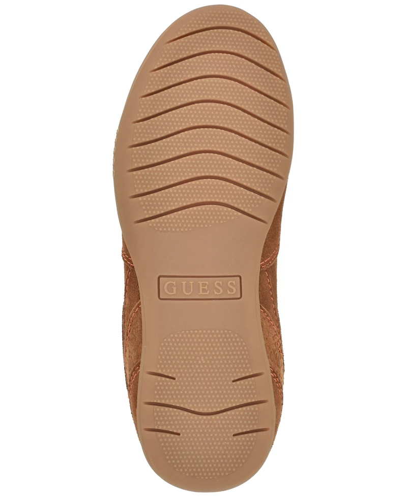 Guess Women's Besar Charms Contrast Laces Suede Sneakers