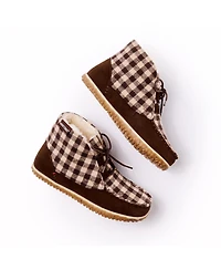 Minnetonka Women's Torrey Lace-up Slipper Booties