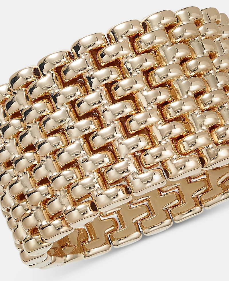 I.n.c. International Concepts Woven Metal Bold Stretch Bracelet, Macy's Exclusive