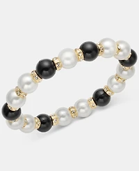 Charter Club Glass and Faux Pearl Stretch Bracelet, Macy's Exclusive