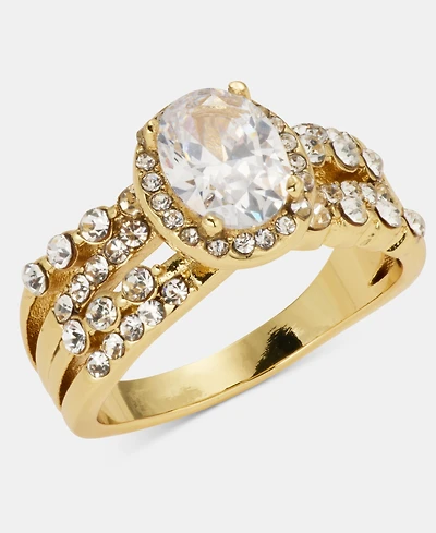 Charter Club Cubic Zirconia and Crystal Pave Ring, Macy's Exclusive