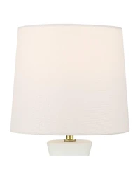 Possini Euro Design Possini Euro Rommy 16"H White Glass Battery Powered Accent Table Lamp
