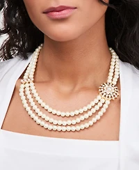 Charter Club Three-Row Drama Necklace, Macy's Exclusive