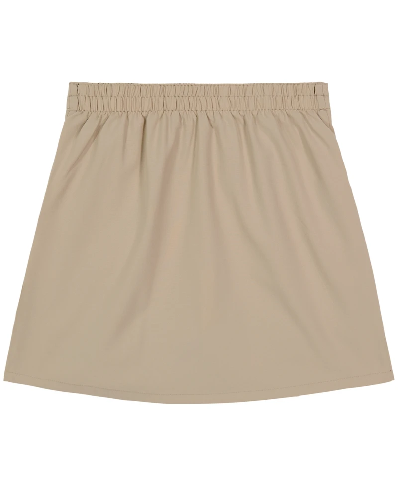 Nautica Big Girls Uniform Button Pockets Elastic Waist Scooter Skorts