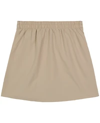 Nautica Big Girls Uniform Button Pockets Elastic Waist Scooter Skorts