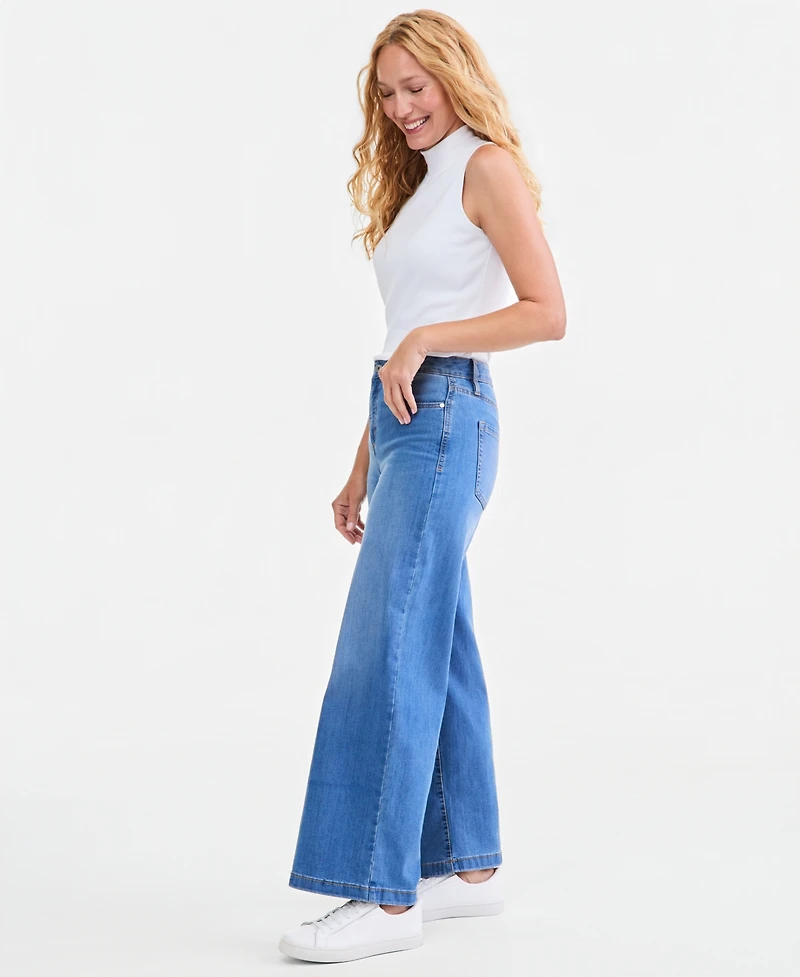 Style & Co Women's High-Rise Wide-Leg Jeans, Macy's Exclusive