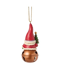 Jim Shore Heartwood Creek Christmas Santa Gnome on Bell Ornament