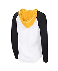 G-iii 4Her by Carl Banks Women's White Boston Bruins Mvp Hooded Long-Sleeve T-Shirt