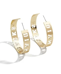 Wear by Erin Andrews x Baublebar Arizona Diamondbacks Large Cutout Hoop Earrings