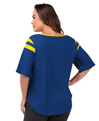 G-iii 4Her by Carl Banks Women's Royal Los Angeles Rams Plus Linebacker T-Shirt