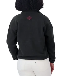 Wear by Erin Andrews Women's Black Arizona Coyotes Polar Fleece Half-Zip Jacket