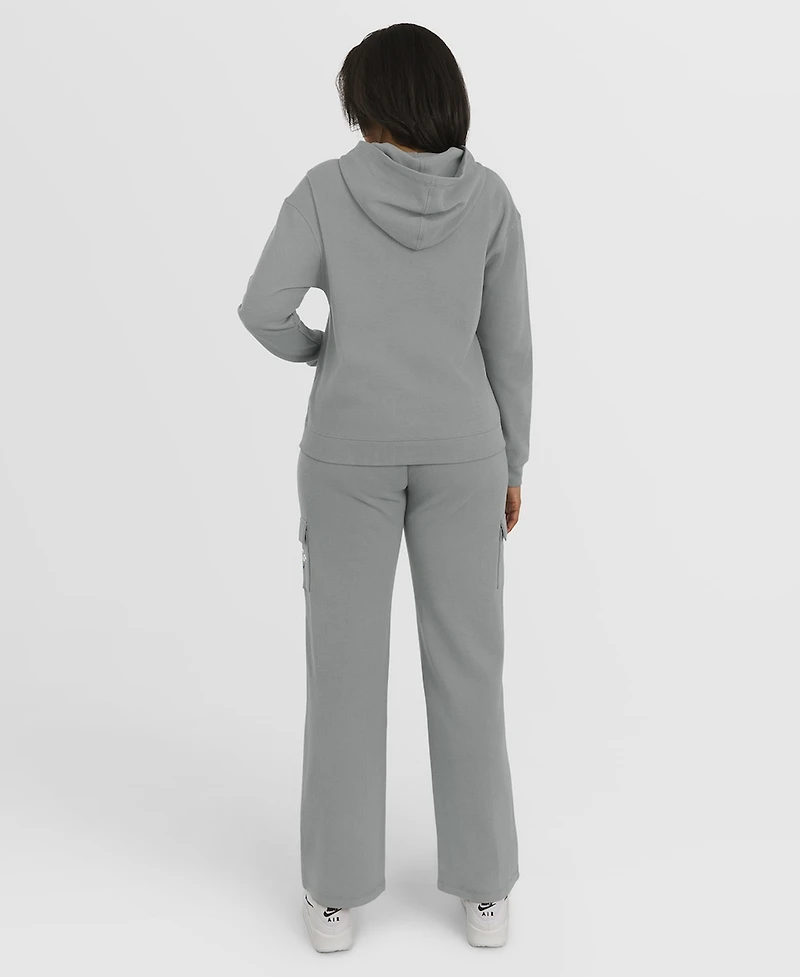 Wear by Erin Andrews Women's 2-Piece Gray Philadelphia Phillies Waffle-Knit Long-Sleeve Hoodie & Lounge Pant Set