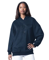 G-iii 4Her by Carl Banks Women's Navy Dallas Cowboys Best Hitter Oversized Tunic Pullover Hoodie