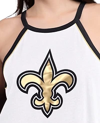 G-iii 4Her by Carl Banks Women's White New Orleans Saints Redemption Win Slub Tank Top