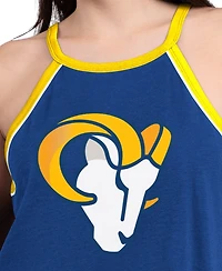 G-iii 4Her by Carl Banks Women's Royal Los Angeles Rams Redemption Win Slub Tank Top