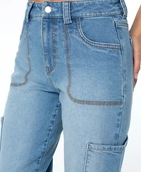 Celebrity Pink Women's High-Rise Cargo Jogger Pants